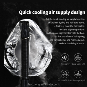 Vaporizador de pelo de <span class=keywords><strong>ozono</strong></span> con capucha profesional Nano húmedo-calor para tratamiento y Acelerador de cabello de salón - Product Image 3
