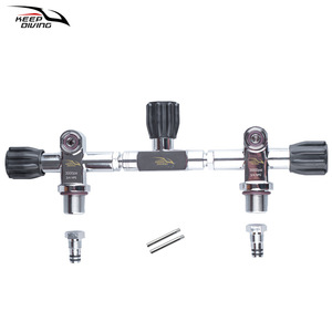 Válvula Integrada de Doble Tanque con Interruptor G3/4 para Mano Izquierda/Derecha, DIN+YOKE, para Buceo Profesional, Material de Fibra de Vidrio, KEEP DIVING - Product Image 6