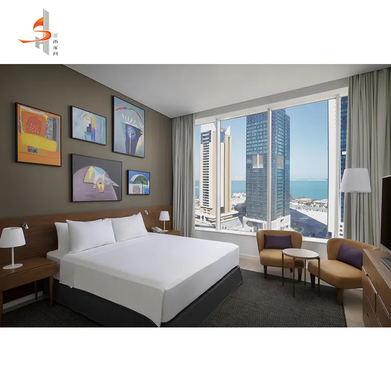 El mejor proveedor occidental de habitaciones de hotel, muebles de apartamento de Dubái, conjunto de muebles de dormitorio de hotel de 5 estrellas