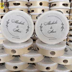 Tambourins portatifs en gros, instruments de musique bruyants pour mariages et fêtes, tambourins de 6 pouces pour l'église, prix du tambourin - Product Image 4