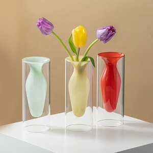 Macetero de Vidrio de Borosilicato de Doble Capa, Decorativo, para Plantas, Hidroponí<span class=keywords><strong>a</strong></span>, Decoración del Hogar, para <span class=keywords><strong>Mesa</strong></span> - Product Image 2