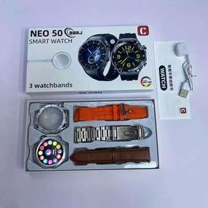 Les dernières montres intelligentes NEO50 à écran rond haute définition avec trois bracelets en alliage d'aluminium, <span class=keywords><strong>bracelet</strong></span> intelligent sport pour femmes - Product Image 2