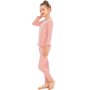 <span class=keywords><strong>Pyjama</strong></span> côtelé pour garçons et filles, ensemble deux pièces, coton, vêtements de nuit pour enfants, vêtements de détente pour enfants, vêtements pour adolescents - Product Image 5