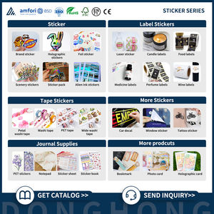 สติกเกอร์กันน้ำพิมพ์ลายตามสั่ง 1200dpi สติกเกอร์ติดแบรนด์ โลโก้ รูปทรงกลม แบบม้วน ผลิตโดยผู้ผลิตสติกเกอร์ - Product Image 4