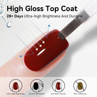 BORN PRETTY PRO 20ml Gel de Base Protecteur Anti-Décollement pour Ongles, Top Coat Ultra Brillant Anti-Rayures, Fabricant OEM de Gel Polish de Base