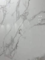 Meubles de salle à manger, dalle en pierre frittée, 3200 x 1600, comptoir en porcelaine, aspect béton veiné noir, finition mate, carrelage en pierre frittée