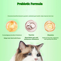 Remède pour les boules de poils de chat, reconstituant, élimination douce des poils, complément alimentaire pour la santé digestive, protection intestinale, formule probiotique en poudre