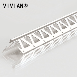 Perfil de Esquina de Acero Galvanizado, Aleación de Aluminio y Vinilo con Acabado de PVC, Resistente a Impactos, <span class=keywords><strong>para</strong></span> Aplicación de <span class=keywords><strong>Mortero</strong></span> y Uso en Paneles de Yeso - Product Image 2