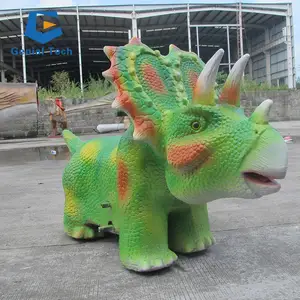 JN-Z23J28 parque de diversões simulação elétrica dinossauro passeio controle remoto carro elétrico favorito das crianças operado por moedas