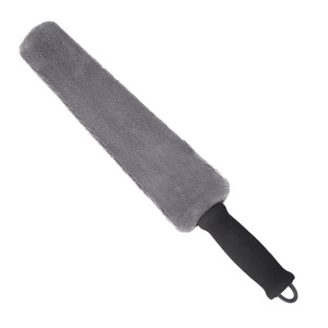 Car Dust Brush Grey PP Coral Fleece For Air Vents And Crevices <b>Cleaning</b> Tool - Product Image 5