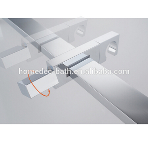 Accessoires de salle de bain support mural Douche <span class=keywords><strong>Barre</strong></span> Coulissante Rail Coulissant kit de support étagère - Product Image 3