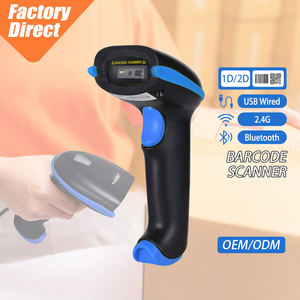 Escáner de Código de Barras 2D Resistente con <span class=keywords><strong>Bluetooth</strong></span> en Existencia, Compatible con Escaneo de Pantalla, <span class=keywords><strong>Lector</strong></span> de Códigos <span class=keywords><strong>QR</strong></span> Inalámbrico con Tiempo de Espera Súper Largo de 2600 mAh - Product Image 1
