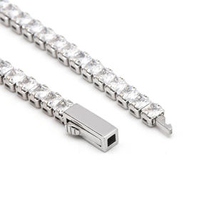 <span class=keywords><strong>Bracciale</strong></span> Tennis in Argento di Alta Gioielleria Acciaio Inossidabile Logo Personalizzato Zirconia Cubica 3mm 4mm 5mm <span class=keywords><strong>Bracciale</strong></span> Tennis per <span class=keywords><strong>Uomo</strong></span> <span class=keywords><strong>e</strong></span> Donna - Product Image 5