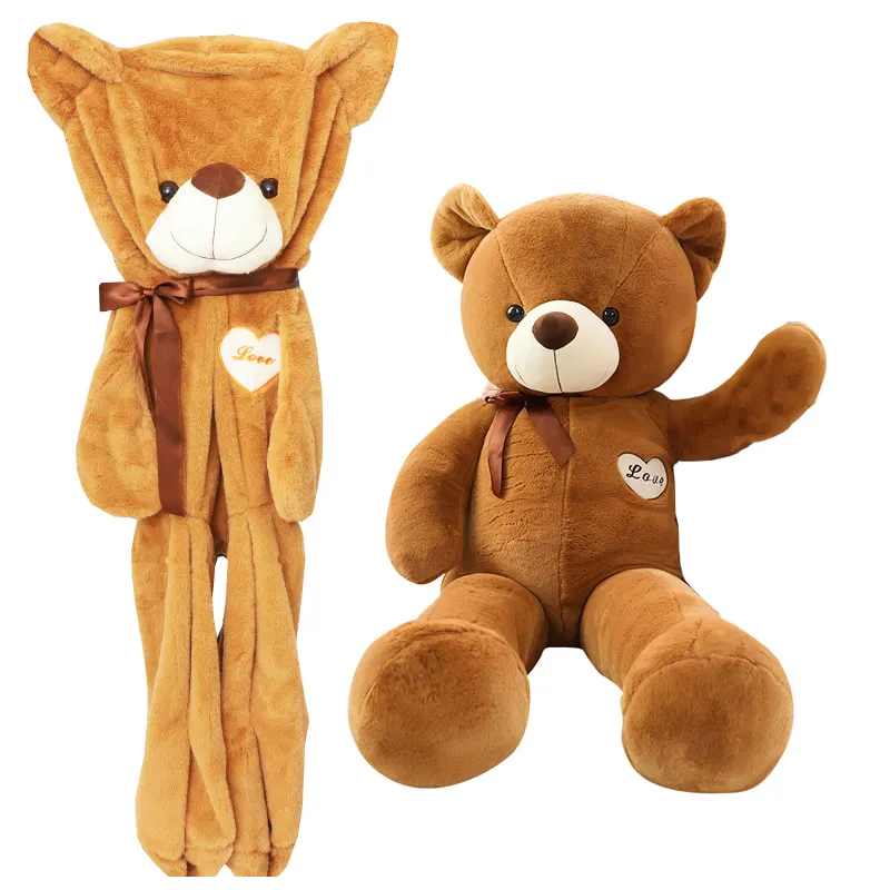 Großhandel 40 80 100 160 cm Ungefüllte Big Giant Bear Plüsch Haut Puppenspiel zeug für Valentinstag Geschenke Tiers pielzeug ohne Füllung