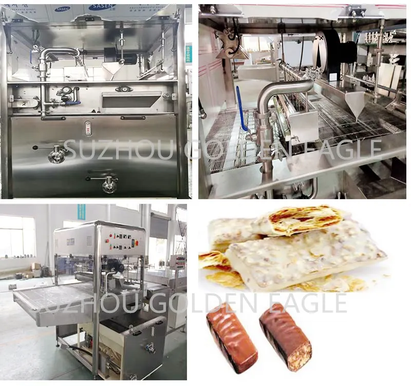 SJP series chocolate coating machine/chocolate enrobing line