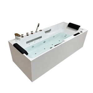 <span class=keywords><strong>Baignoire</strong></span> de massage bien-être autoportante moderne SICO avec jets de <span class=keywords><strong>balnéothérapie</strong></span> plongeant à froid et égouttoir pour le trempage de l'hôtel - Product Image 2
