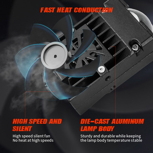 Mới nhất siêu sáng LED ống kính máy chiếu mini lái xe ánh sáng cao thấp chùm kép màu phụ trợ LED đèn sương mù cho xe xe máy - Product Image 6