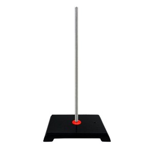 Support de laboratoire en fonte avec base carrée de 60 cm de hauteur pour expériences de chimie - Product Image 2