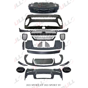 Pare-chocs de voiture pour RANGE <span class=keywords><strong>ROVER</strong></span> <span class=keywords><strong>SPORT</strong></span> <span class=keywords><strong>2023</strong></span> Upgrade to SV Style avec pare-chocs avant en aluminium Grille de pare-chocs arrière Tuyaux d'échappement - Product Image 1