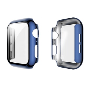 2020 nuovo 2 in 1 <span class=keywords><strong>Ultra</strong></span> Sottile Protezione Dello Schermo Con Il PC di Protezione Della Copertura Per Apple Orologio in Vetro Temperato 44/42/40/38 MILLIMETRI - Product Image 4