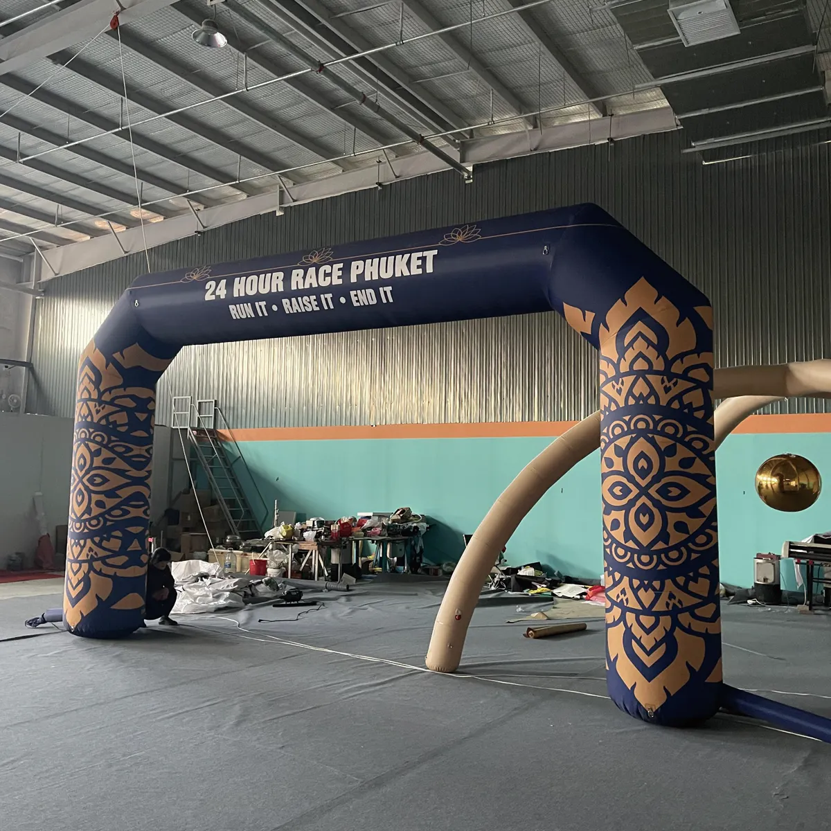 Custom Service Advertising Inflatable Race Arch Waterproof Logo Printing Inflatable Start and Finish Line Inflatable Arch