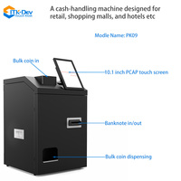 Machine libre-service de dépôt et de retrait en espèces de PC Windows de 10.1 pouces Machine de paiement de kiosque de traitement d'espèces