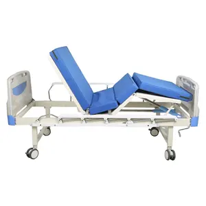 Medical Equipment 2 Crank Patient Manual Lateral Tilt Hospital Bed