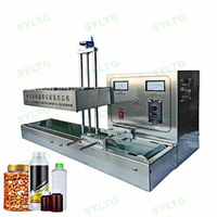 Machine de scellage par induction semi-automatique refroidie par air pour le revêtement électrique en feuille d'aluminium des bocaux et bouteilles en plastique PET, PP, PE