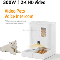 Distributeur automatique intelligent 2-en-1 de nourriture et d'eau pour chiens et chats 5L 2025 avec caméra, minuterie, Wi-Fi et design moderne rechargeable