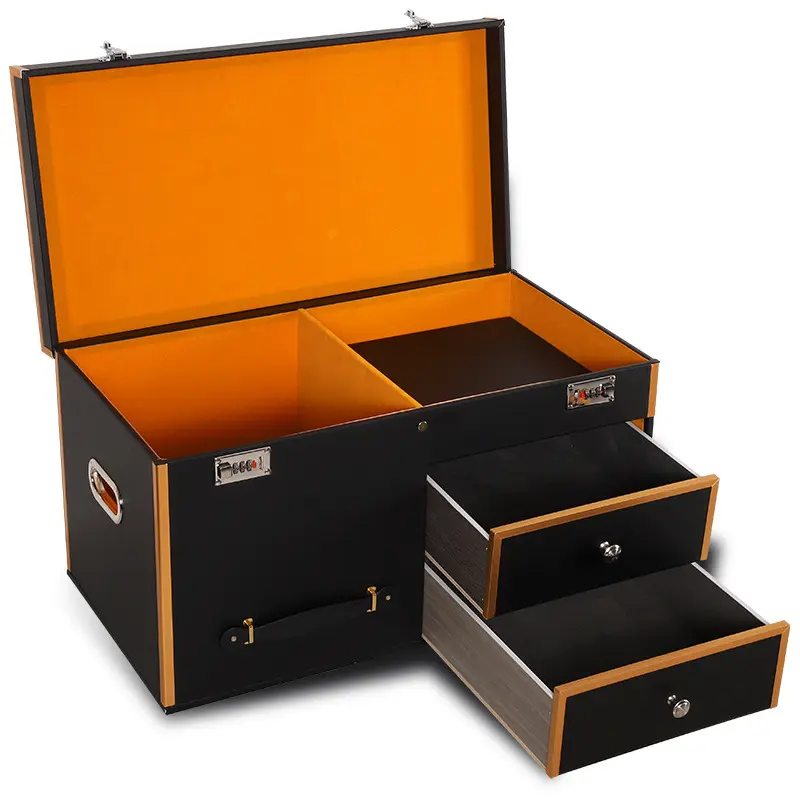 Car storage supplies custom coded lock car trunk storage box car drawer finishing box interior