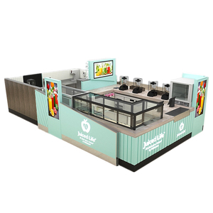 Kiosque alimentaire et de boissons haut de gamme pour centre commercial, kiosque à jus frais à vendre, marque <span class=keywords><strong>Myidea</strong></span>, 5000x3000mm, garantie de 3 ans - Product Image 1