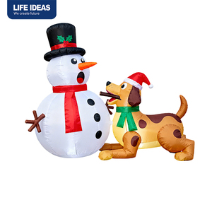 Adornos Inflables de Varios Estilos, Oso, Árbol de Navidad, Muñeco de Nieve, Papá Noel, Decoraciones Navideñas para Exteriores, Inflables de Navidad - Product Image 3