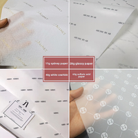 Papel de Seda Translúcido de 17 g/m² con Logotipo Estampado en Oro Personalizado, Papel de Seda para Envolver Regalos, Ropa y Vino, Disponible OEM