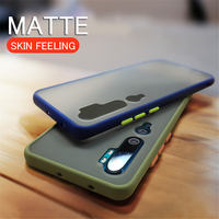 Étui de téléphone portable transparent antichoc mat en PC+TPU, élégant et résistant, pour Mi Poco F3/X3/M3 10t/Lite/CC9E/9T/A3 Redmi Note