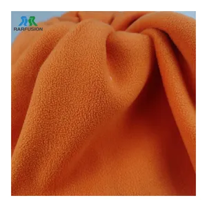 Factory Wholesale Custom Printing Plain Color Polar Fleece Fabric Bonded Clear TPU Brushed Antipill Polar Fleece Fabric For Coat