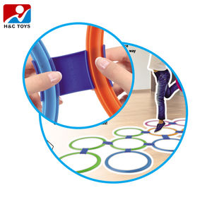 <span class=keywords><strong>Jeu</strong></span> de <span class=keywords><strong>marelle</strong></span> avec cercles colorés en tissu à cercles fixes, jouet éducatif sportif pour enfants - Product Image 5