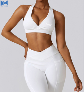 XINXU Nuevo Yoga Top Acolchado Secado rápido Fitness Sólido Alto impacto Gimnasio Chaleco Mujeres Sujetador deportivo - Product Image 1