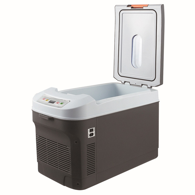 Популярный переносной миниатюрный холодильник для автофургона, 12 В постоянного тока, 25 л, термоэлектрическая система охлаждения, подогреватель для автофургона, кемпинга