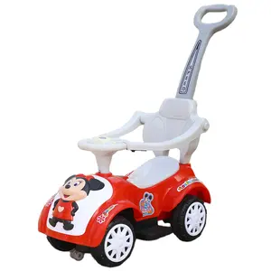 סיטונאי מפעל ישיר מכירה לוהטת חדש סגנון ילדים נדנדה רכב/שמח תינוק נדנדה רכב עם מוסיקה ואור מצויד push
