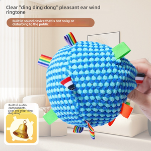 Çevre Dostu Sevimli Klasik Yumuşak Peluş Yenilikçi Karikatür Köpek Oyuncağı Ses Çıkaran Dayanıklı Çiğneme Kaygı Giderici İnteraktif Oyun Diş Temizleyici - Product Image 3