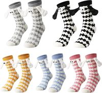 Chaussettes amusantes à motif de dessin animé avec aimants, design personnalisé, cadeaux originaux pour hommes et femmes