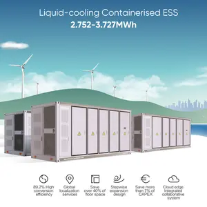 ESS 1MW 2MW 3MW 500KW太陽エネルギー貯蔵システムBESS 1MWH LifePO4バッテリーエネルギー貯蔵システムコンテナマイクログリッドシステム
