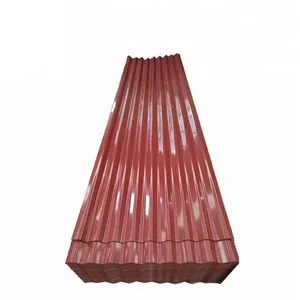 Maroon colour kim loại tấm mái rib-loại sóng màu mái đỏ màu tráng dài khoảng nhôm tấm lợp