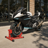Support de roue avant réglable en hauteur pour moto, idéal pour l'exposition, la salle d'exposition, le garage et la réparation