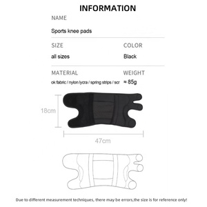 Soporte de resorte anticolisión seguridad conjunta deportes baloncesto cuerda saltar bicicleta protección rodilleras para <span class=keywords><strong>Meniscos</strong></span> - Product Image 2