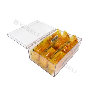 High Quality <b>Clear</b> Acrylic Modern Snack Storage & Display <b>Gift</b> <b>Box</b> with Hinged Lid for Water Resistant Freestanding Design - Product Image 4