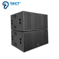 Ventes chaudes Double caisson de basses actif 18 pouces 2400W Grand SPL Puissant Module d'amplificateur intégré