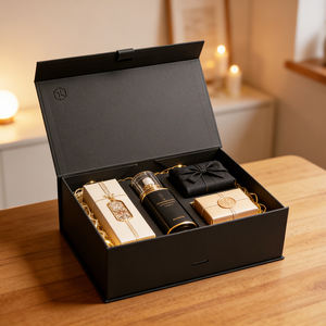 Boîtes d'expédition pliables personnalisées imprimées en carton ondulé avec fermeture magnétique pour emballage cadeau - Product Image 2