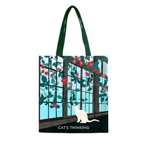 Venta directa personalizada de fábrica La mayoría de la impresión digital de moda Reciclar Bolsas creativas de lona de algodón Bolsas de mano para mujeres - Product Image 5