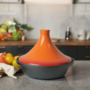 <span class=keywords><strong>Tajine</strong></span> marocaine en fonte d'émail, <span class=keywords><strong>pour</strong></span> de délicieux recettes marocaines, 8 pièces - Product Image 4